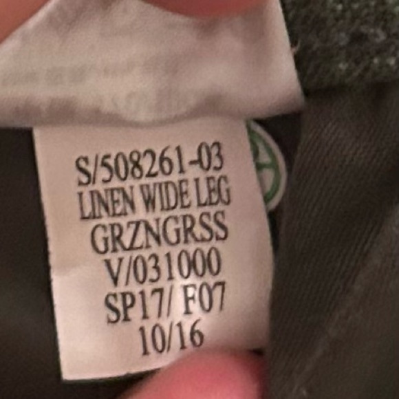 Old Navy Moss Green Mid-Rise Soft Wide-Leg Linen-Blend Pants Size XXL NEW - Picture 9 of 14